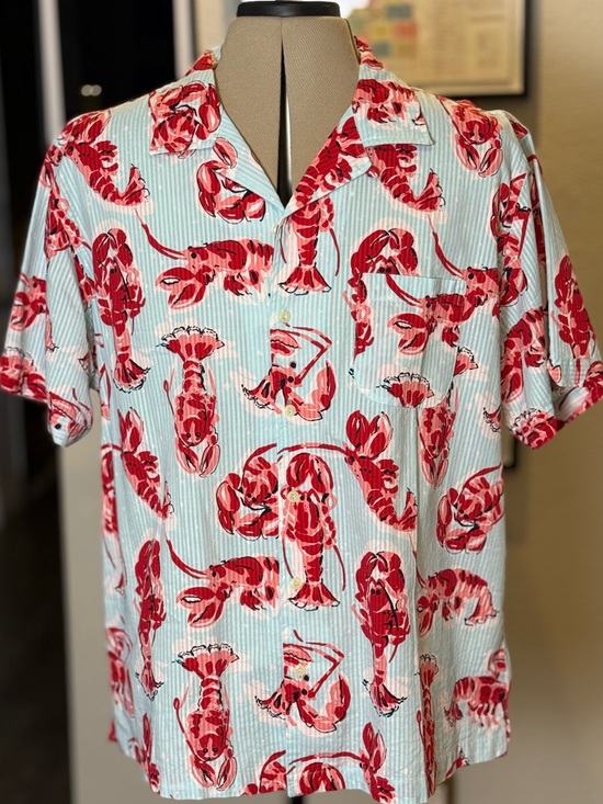 Brooks Brothers Other - Brooks Brothers Seersucker Lobster Print Shirt